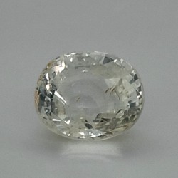 White Sapphire  5.53 Ct Good Quality